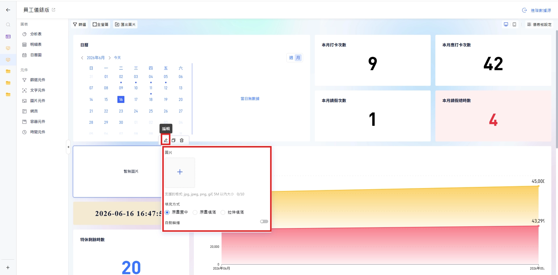 編輯圖片元件