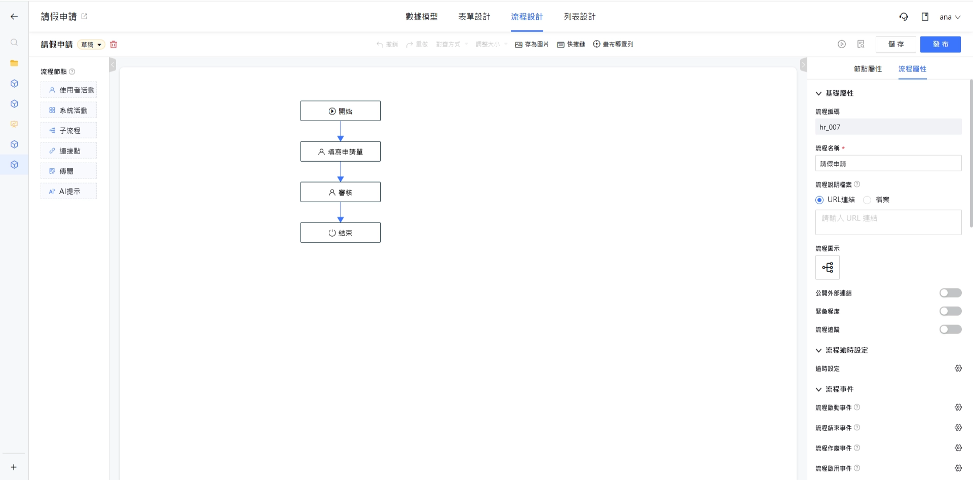 新增流程