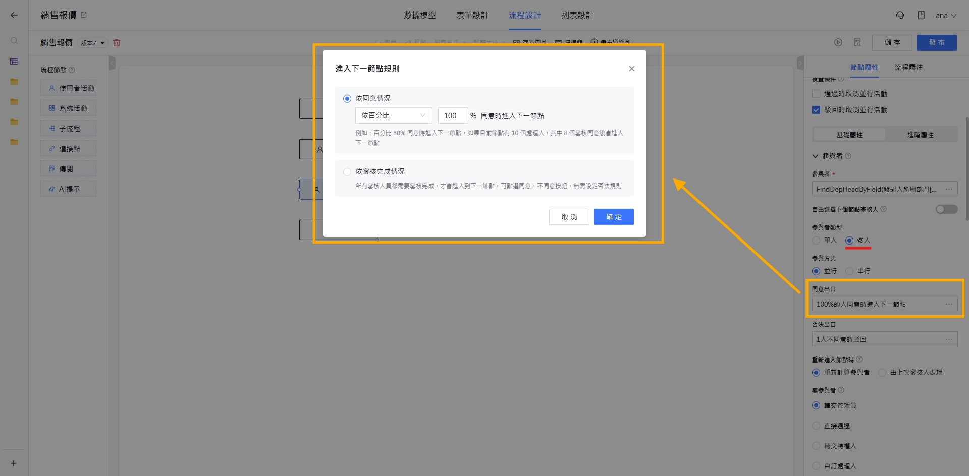同意出口