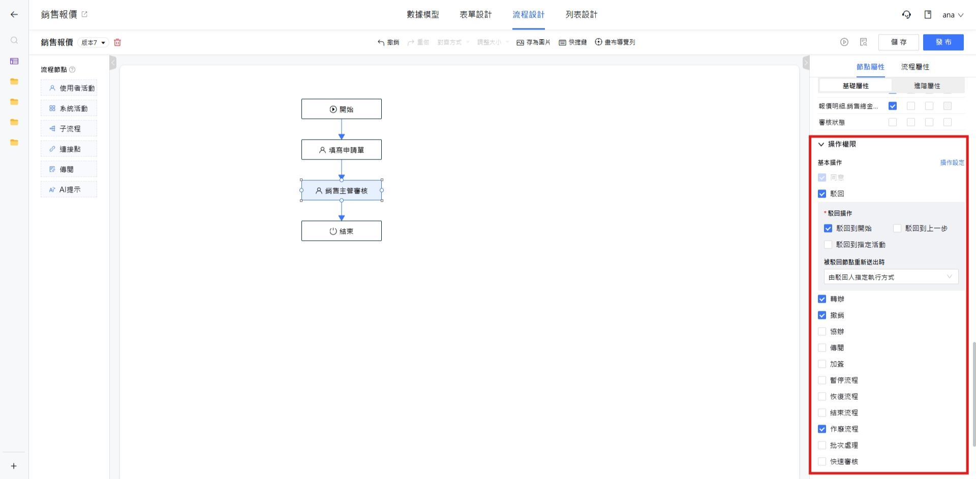 使用者活動